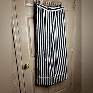 New La Ligne x Target Black/White Striped Wide-Leg Trousers M